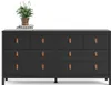 Komoda 8-szufladowa, matowa czerń, szerokość 159,6 cm - Podgląd zdjęcia produktu 17