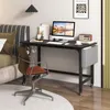 Stůl COSTWAY na kolečkách, počítačový stůl 120x60x75 cm, Náhled obrázku produktu 9
