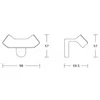 Mexen Lea Doppelter Handtuchhaken, Gold - 7026035-50 Produktbild-Vorschau 2
