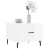 Couchtische 2 Stk. Hochglanz-Weiß 50x50x40 cm Holzwerkstoff Produktbild-Vorschau 3