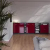 Dachschrägenschrank Vicco Rion Rot Hochglanz mit 2 Türen, Produktbild-Vorschau 6