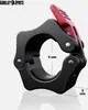 A black and red barbell collar with dimensions indicated. Produktbild-Vorschau