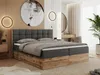 MKS MEBLE Boxspringbett 160x200 mit Bettkasten Eiche, Produktbild-Vorschau 1