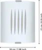 EGLO Wandlampe Grafik, 1 flammige Deckenlampe klassisch, Produktbild-Vorschau 3