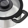 A close-up view of a pot lid and handle. Produktbild-Vorschau