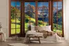 Vlies Fototapete Fenster Berge 416cm x 254cm inkl. Kleister Produktbild-Vorschau 3