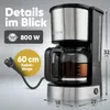 Clatronic KA 3808, Przelewowy ekspres do kawy, 1,5 l, Kawa Podgląd zdjęcia produktu 7