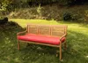 Bankkissen 120×60×7 cm Rot – Sitzkissen für Gartenbank mit Produktbild-Vorschau 2