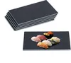 Relaxdays Schieferplatte 6er Set, Servierplatte rechteckig, Produktbild-Vorschau 1
