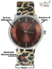 Damen Armbanduhr Leo Leopard animal print Edelstahl Produktbild-Vorschau 2