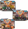 A collage of three packaged Monster Jam monster truck toy sets. Voir les images du produit
