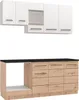 Homestyle4u Küche 180 cm  Küchenzeile ohne Geräte Produktbild-Vorschau 2