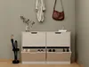 Schuhschrank mit 4 Klappfächern - Beige und Travertin-Optik Produktbild-Vorschau 5