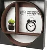 Wandregal Ø 37 cm Holz Dunkelbraun Produktbild-Vorschau 2