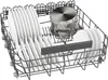 A dishwasher rack filled with clean dishes and a pot. Anteprima dell’immagine prodotto