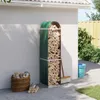 vidaXL Přístřešek na palivové dřevo Zelený 40x45x170 cm Náhled obrázku produktu 2
