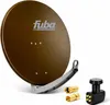 Fuba DAA 780 B Sat Anlage Schüssel Braun PremiumX Quad LNB Produktbild-Vorschau 1