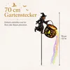Halloween Solar Gartenlampe im Kessel-Design, wasserdichte Produktbild-Vorschau 2