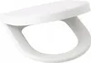 A white toilet seat is shown from a slightly elevated angle against a white background. Produktbild-Vorschau