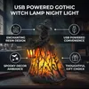 Halloween Hexenlampe Nachtlicht aus Kunstharz, gotisches Produktbild-Vorschau 15