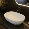 Lavabo da appoggio in Vetroceramica, bianco, ovale, grande, Anteprima dell’immagine prodotto 7
