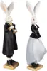 Clayre & Eef Figurina Coniglio 14x12x47 / 14x12x47 cm Nero Anteprima dell’immagine prodotto 3