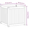 Pflanzkübel 45x45x44 cm Massivholz Akazie und Stahl Produktbild-Vorschau 9