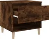 vidaXL Nočný stolík Smoked Oak 50x46x50 cm odvodený výrobok Náhľad obrázku produktu 6