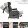 Fauteuil en rotin Pescara avec structure en aluminium, Voir les images du produit 3