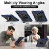 Collage showing a tablet case in different angles and people using it. Voir les images du produit