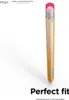 A product shot of an Apple Pencil 2nd generation with a yellow case and pink cap, set against a white background. Anteprima dell’immagine prodotto