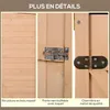 Outsunny Armoire abri de Jardin Remise pour Outils Bois de Voir les images du produit 6