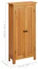 vidaXL Skříň 50x22x110 cm dubový masiv Náhled obrázku produktu 7