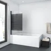 Vanová zástěna, rozměry 100 x 140 cm, 2 díly, skládací, Náhled obrázku produktu 1