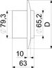 Js Rosette 2-Tlg., Mit Innentubus 140Mm,Aufschubhöhe Produktbild-Vorschau 7