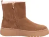 A single brown boot with a zipper and fur lining is shown against a white background. Voir les images du produit