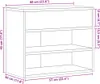 vidaXL Lavica na topánky s vysokým leskom biela 60x30x45 cm Náhľad obrázku produktu 8