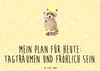 Mr. & Mrs. Panda Schild Waschbär DIN A6 - Gelb Pastell - Produktbild-Vorschau 1