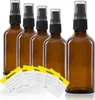 Flacon pompe 5 x 50 ml, flacon pour lotion, verre brun Voir les images du produit 1