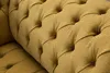 Chesterfield Sessel Design Polster Sofa Couch Braun Textil Produktbild-Vorschau 7