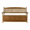 Kondela Gartenbank mit Stauraum Amula 150 cm - Braun Produktbild-Vorschau 4