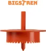 A product shot of an orange styrofoam cutter with the brand name above it. Produktbild-Vorschau