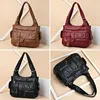 Hobo Handtasche aus Kunstleder Vintage Damen Khaki Produktbild-Vorschau 7