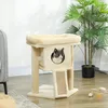 PawHut Kraboom, 57 cm. Kleine kattenboom met kattenhol en Productafbeelding-voorbeeld 2