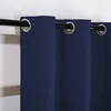 Ösenvorhang 130x213cm Blau Blickdicht Gardine Vorhang für Produktbild-Vorschau 3