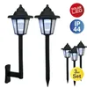 3er-Set LED Solar-/Erdspieß-/Wandleuchte 2-in-1, Lampe für Produktbild-Vorschau 2
