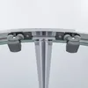 A close-up view of the top track and rollers of a shower door. Produktbild-Vorschau