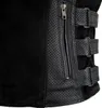 Herren Lederweste Bikerweste Custom Motorradweste Schwarz Produktbild-Vorschau 5