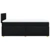 Design Boxspringbett mit Matratze Schwarz 100x200 cm Stoff, Produktbild-Vorschau 6