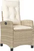 Design Gartensessel mit Kissen 2 Stk. Verstellbar Beige Produktbild-Vorschau 4